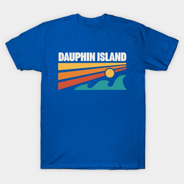 Dauphin Island Alabama Beach Mobile Bay Gulf of Mexico T-Shirt by PodDesignShop